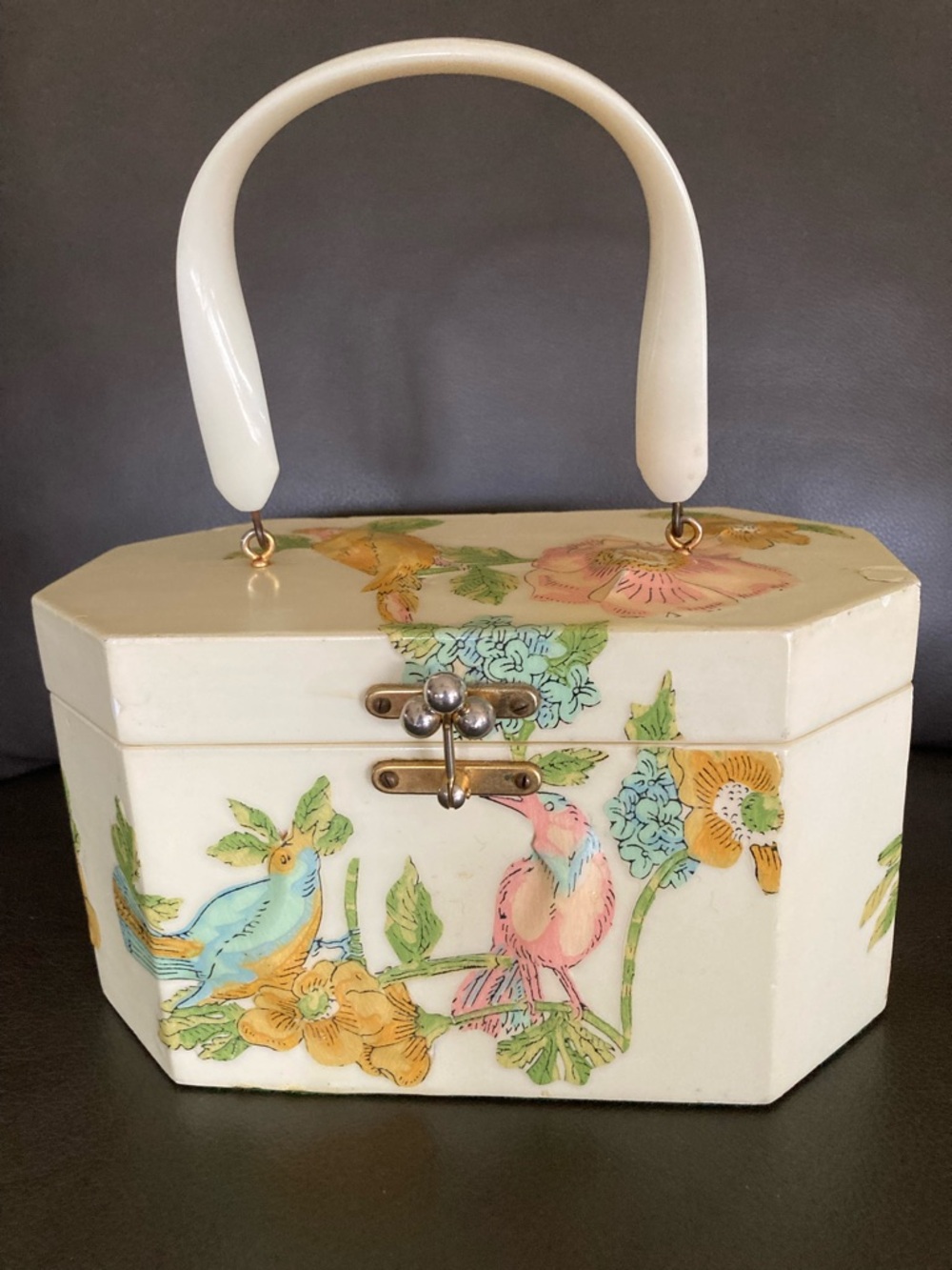 Vintage Annie Laurie Originals Palm Beach Box Purse